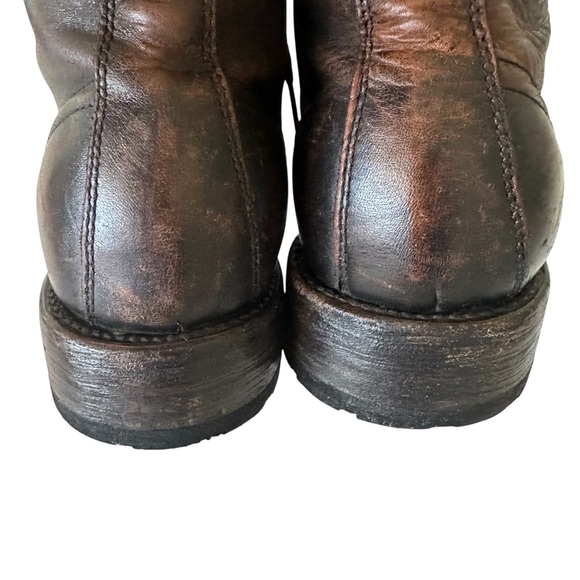 Freebirds Pendleton Brown Leather Lace Up Boots Size 14 main image 12